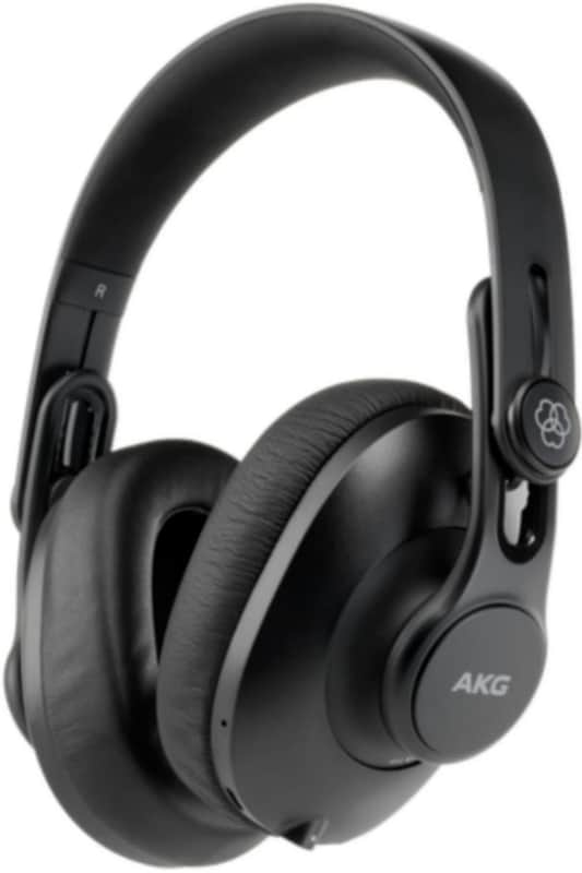 AKG K361-BT Over-Ear Closed-Back Foldable Studio Headphones With Bluetooth Black image 1