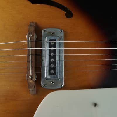 Teisco EP-14 1960s - Brown Burst Hollow Body Electric image 8