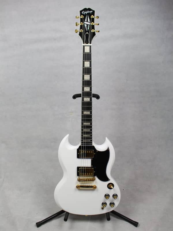 Epiphone SG Custom HH, Alpine White w/ Gig Bag image 1