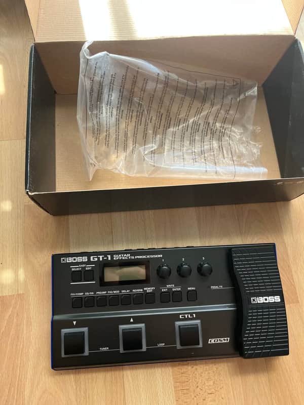 Boss GT-1 Guitar Effects Processor 2016 - Present - Black image 1