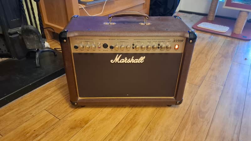 Marshall Acoustic Soloist AS50R 2-Channel 50-Watt 2x8" Acoustic Guitar Combo 2000s - Brown image 1