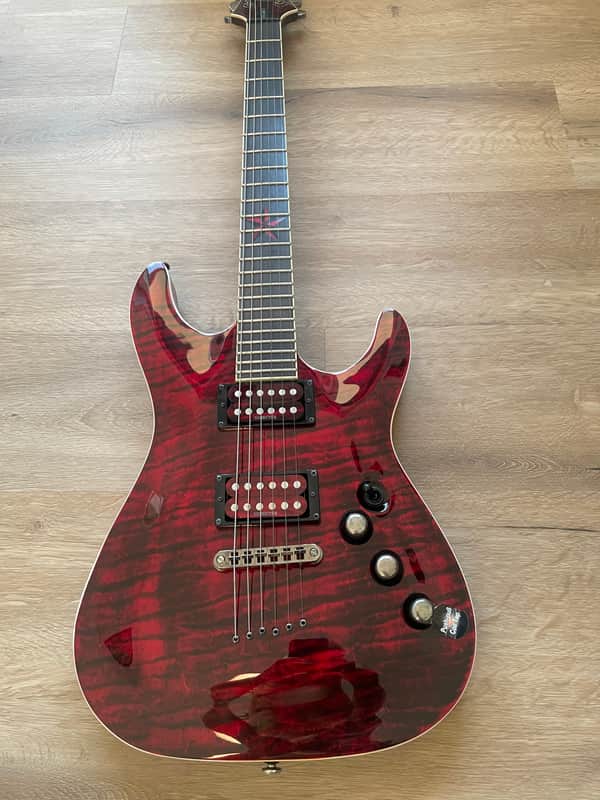 Schecter Diamond Series Red Exotic Star | Reverb