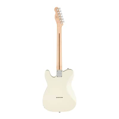 Squier Affinity Series Telecaster 6-String Electric Guitar with Maple 'C' Shaped Neck and 21 frets (Indian Laurel Fingerboard, Olympic White) image 2