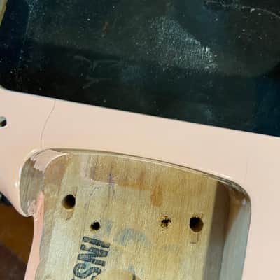 Fender Player Shell Pink Coral Strat Stratocaster Alder Body 2 Point Special Edition image 7