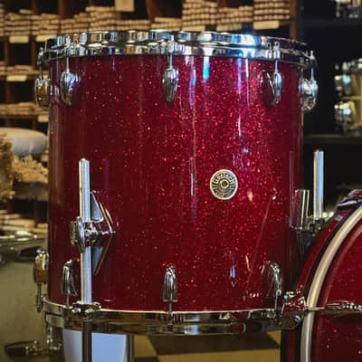 NEW Gretsch USA Custom in Red Glass Glitter - 14x18, 8x12, 14x14 image 3