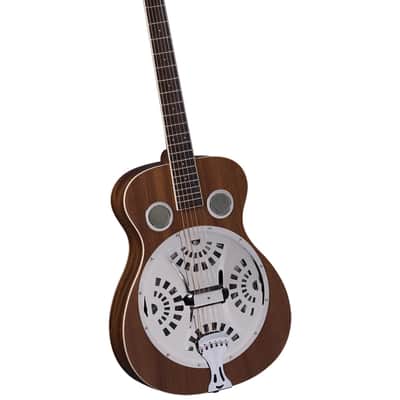 Regal RD-30M Studio Series Roundneck Resophonic Guitar – Natural Mahogany image 1