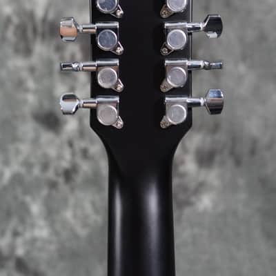 Ibanez AEG5012 12-String Acoustic Electric Cutaway Black w/ FREE Same Day Shipping image 3