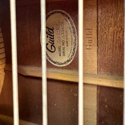 1976 Guild D-35 Bluegrass, OHSC image 4