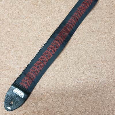 Vintage Ace Guitar Strap 60's 70's Red Embroidered image 1