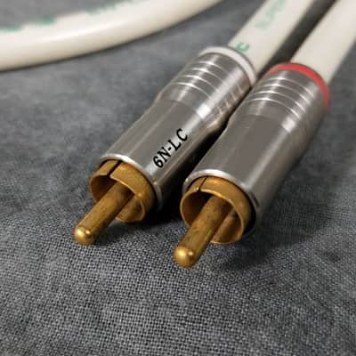 Rare Hitachi 6N-LC Super High Quality Interconnect 1M RCA Cable [Excellent ] image 2