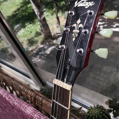 Chitarra elettrica Vintage v100 Anno 2011 Les Paul Wilkinson stile gibson image 4