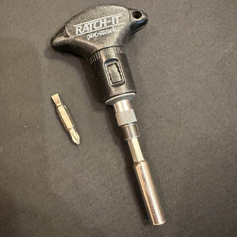 VINTAGE Pro-Mark "Ratch-It" Drum Tuning Key, w/Square Bit & Screwdriver Insert - EXCELLENT image 1
