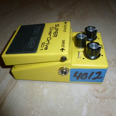 Boss SD-1 Super OverDrive (Silver Label) 1997 - Present - Yellow image 4