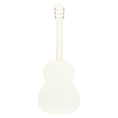 Ortega R121SNWH Family Series 4/4 Classical Slim Neck Guitar 6 String - White + Gigbag image 7