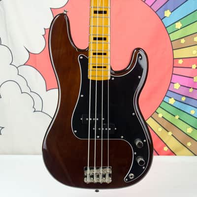 Used Squier Classic Vibe '70s Precision Bass, Maple Fingerboard, Walnut image 1