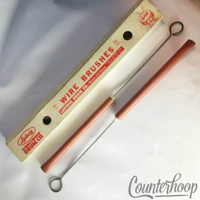 Ludwig WFL Wire Brushes Vintage50s+OG Box Jazz Snare Drum Set Sticks Retractable image 2