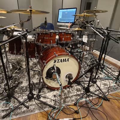 Tama Star Mahogany 6pc Drum Set 2020 Quilted Natural Waterfall Sapele 2020 image 3