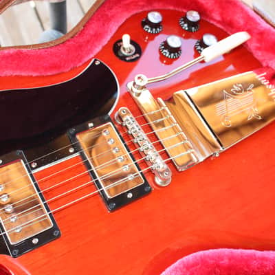 Gibson SG Standard '61 w/ Maestro Vibrola 2022 Gibson Demo Shop Guitar Vintage Cherry image 12
