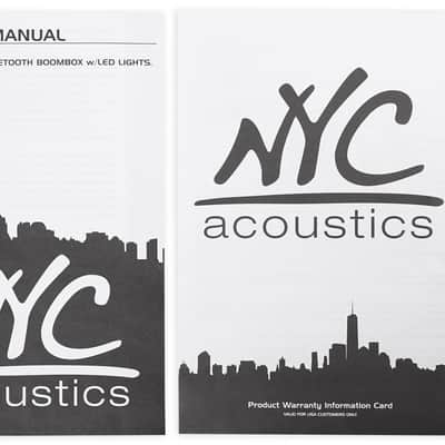 NYC Acoustics NPB3 Dual 4" 30w Bluetooth Boombox Speaker w/USB, SD, LED+Remote image 8