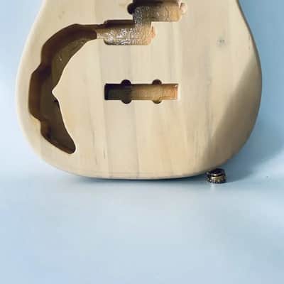 Left Handed Basswood Precision Style Bass Body image 3