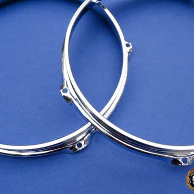 Sonor Phonic 10" 5 Holes Tom Hoops Pair - 70s-80s Vintage image 2