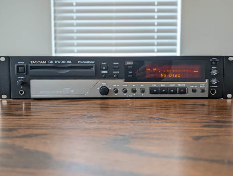 TASCAM CD-RW900SL Rackmount CD Recorder and Player - Black - Excellent Condition image 1
