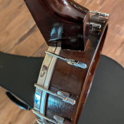 John Grey And Sons 25 Fret 5 String Vintage Banjo W/Original Case England image 17