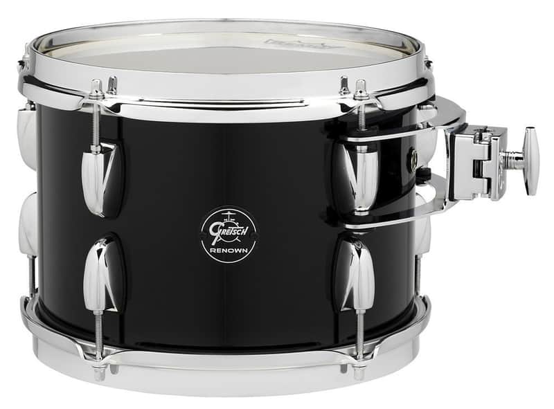Gretsch GR805.236 RN2-0710T-PB 10x7 Tom Tom Renown Maple Piano Black image 1