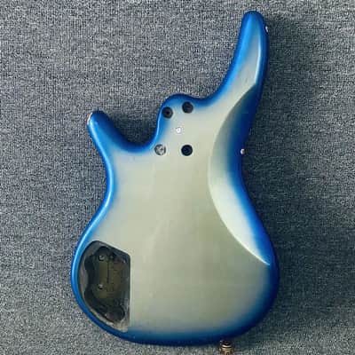 Metallic Blue 4 String Bass Guitar Body image 2
