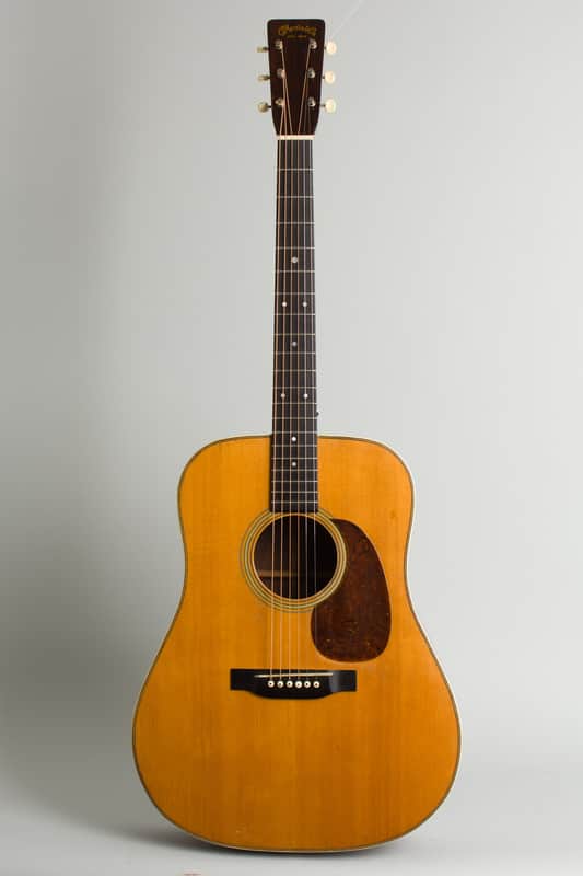 C. F. Martin  D-28 Herringbone Flat Top Acoustic Guitar (1945), ser. #93097, black tolex hard shell case. image 1