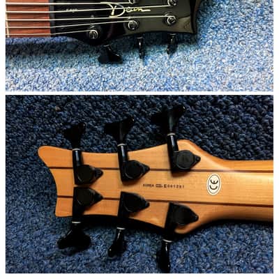 Dean 6 String Electric Bass Red image 4