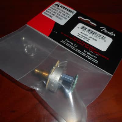 Genuine Fender 250K Linear Taper Solid Shaft S-1 Switch / Potentiometer, 006-1260-049