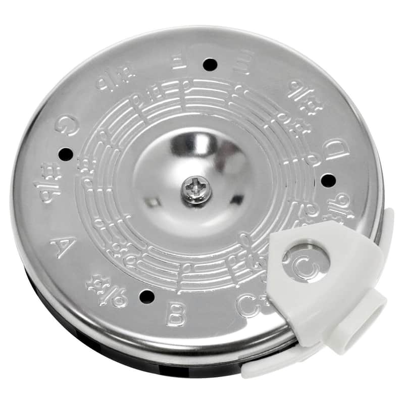 Pitch Pipe 13 Tone Pitch Tube Tuner Guitar Tuner Silver 70 * 65mm/2.75 * 2.56Inch for Instrument Tuning 1PCS (Silver) image 1