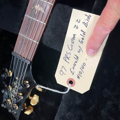 PRS Custom 22” 10-Top  ( #10 of 40 limited run) 1997 - Emerald Green with Gold Birds (Signed By Paul) image 3