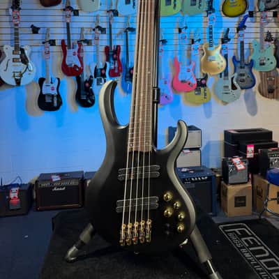 Ibanez BTB Bass Workshop BTB605LM 5-string Electric Bass Guitar - Black Flat, Free Plek, 449 image 2