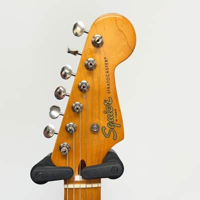 Used 2021 Squier Classic Vibe '50's Strat Stratocaster Electric Guitar Maple Fingerboard Fiesta Red image 3