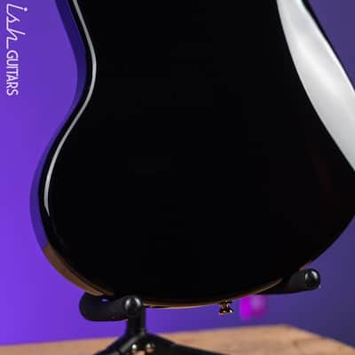 Bilt Relevator Bass VI 6-String Bass Guitar Black w/ Gold Plates image 8