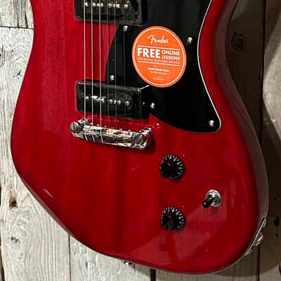 Squier Paranormal Strat-O-Sonic - Crimson Red Transparent Includes a pro Setup, Support A Brick & Mortar Store, Shop Here! image 5
