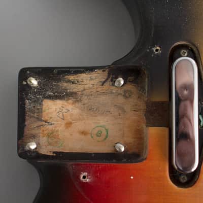 Fender  Telecaster Solid Body Electric Guitar (1968), ser. #263022, original black tolex hard shell case. image 16