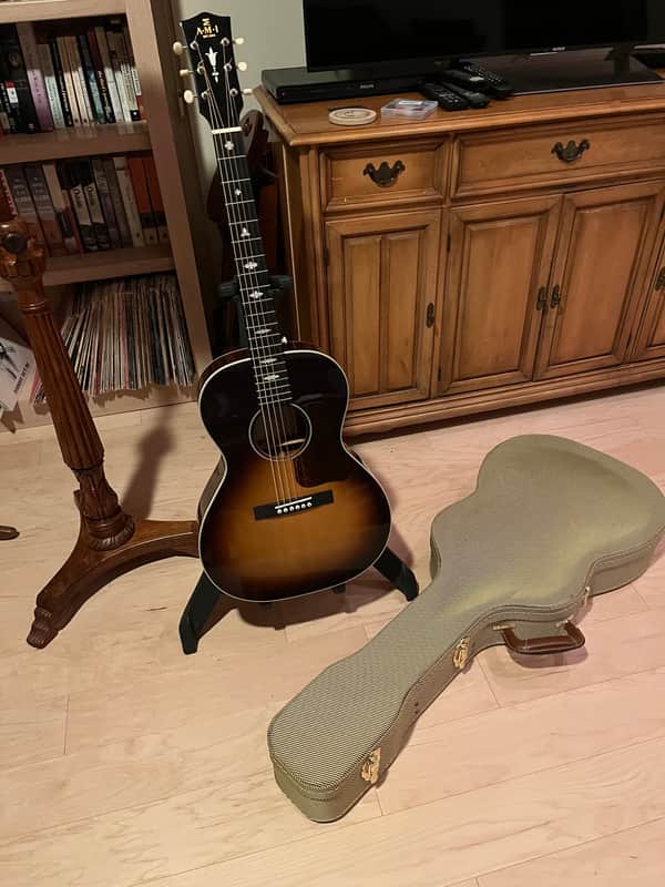 AMI SLM SG-00 E Solid Adirondack & African Mahogany K&K Pickup w/Case image 1