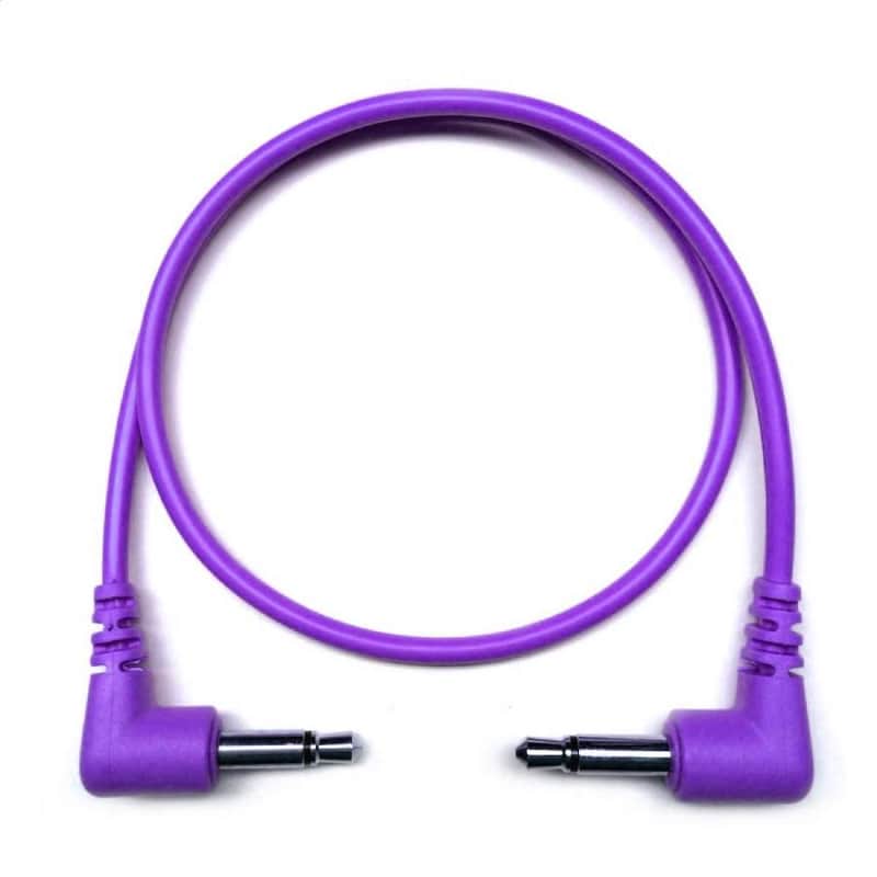 Tendrils Cables - 6x Right angled Eurorack Patch Cables-Purple / 90cm image 1