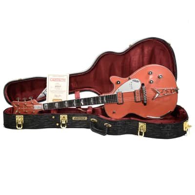 Gretsch CS 1955 Penguin Faded Tahitian Coral Light Relic w/White Moto Binding Masterbuilt by Stephen Stern (Serial #UC17041514) image 9