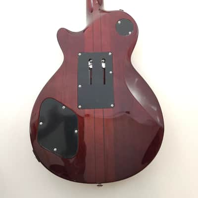 Agile AL-3200MCC Multi-Radius Lemon Burst Flame Electric Guitar with Binding  and Floyd Rose  Bridge image 3