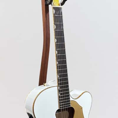 Gretsch G5022CWFE-12 Rancher Falcon Acoustic Electric Guitar - White image 5