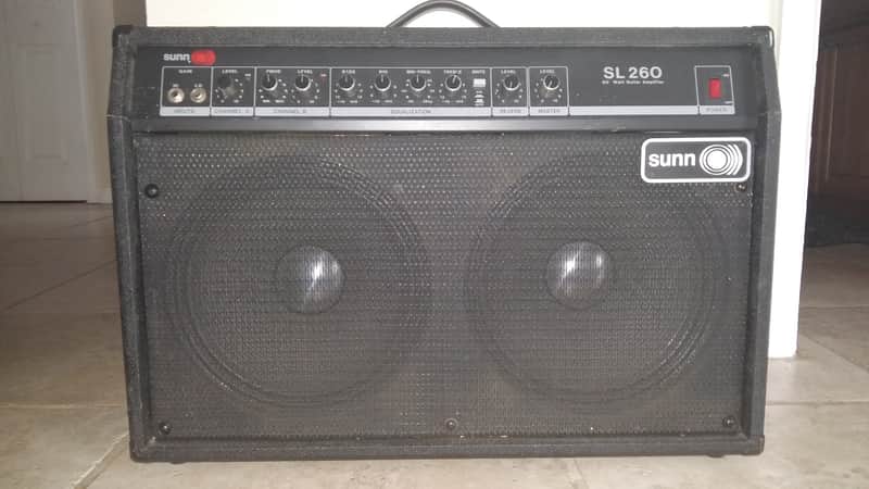 Vintage Sunn SL260 Guitar Amplifier Combo Amp 212 2x12 60 Watt Solid State image 1