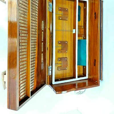 Handmade Bombay Harmonium Chudidar Double Bellow 39 Key Two Reed 8 Stopper Style Best image 5