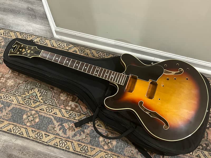 Vintage Standel 420-S Semi Hollow 1960’s Husk Sunburst image 1