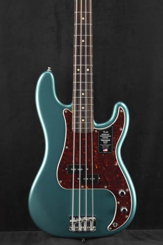 Fender American Professional Classic Precision Bass Faded Sherwood Green Metallic Rosewood Fingerboard image 1