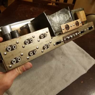 Voice of Music 30 Watt Stereo EL84 tube amp hifi V-M VM 1428 1963 - brown and gold image 8