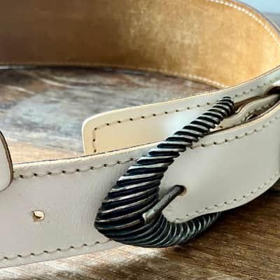 Magrabo Custom White Twin TS Core 7 cm Silver Sun & Groove Buckles image 4